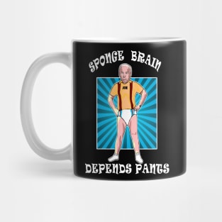 Funny Anti Joe Biden Sponge Brain Depends Pants Idiot Mug